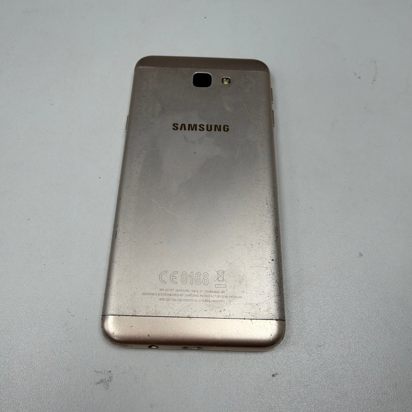 Samsung Galaxy J5 Prime Gold Unlocked 16GB 5.0" Android Smartphone Cracked