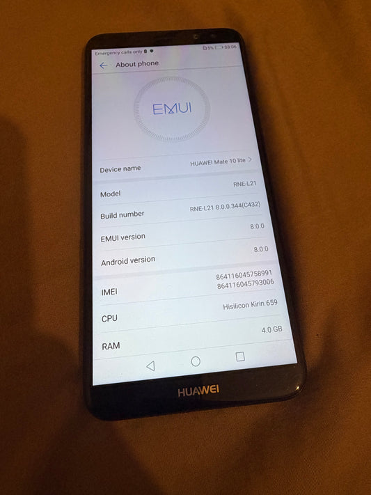 Huawei Mate 10 Lite 64gb Black Unlocked