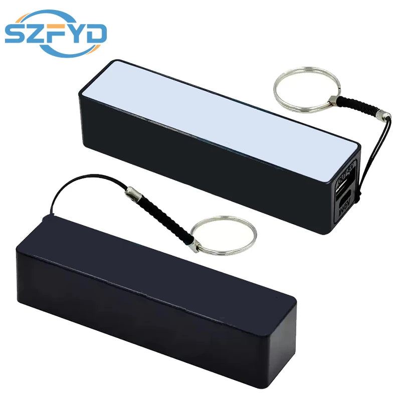 USB Power Bank Case Kit 18650 Battery Charger DIY Box Shell Kit Black
