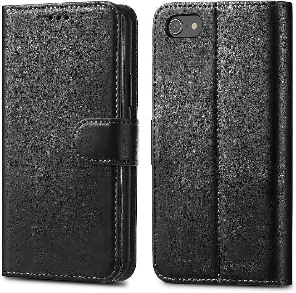 For iPhone SE 2022 2020, iPhone 8 7 6 Leather Flip Card Wallet Stand Case Cover