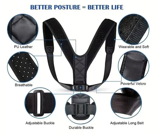 Posture Corrector for Men and Women, Support for a Straighter Back, Alleviating Hunchback and Relieving Back Pain, Enhancing Posture and Spinal Alignment (SMALL)