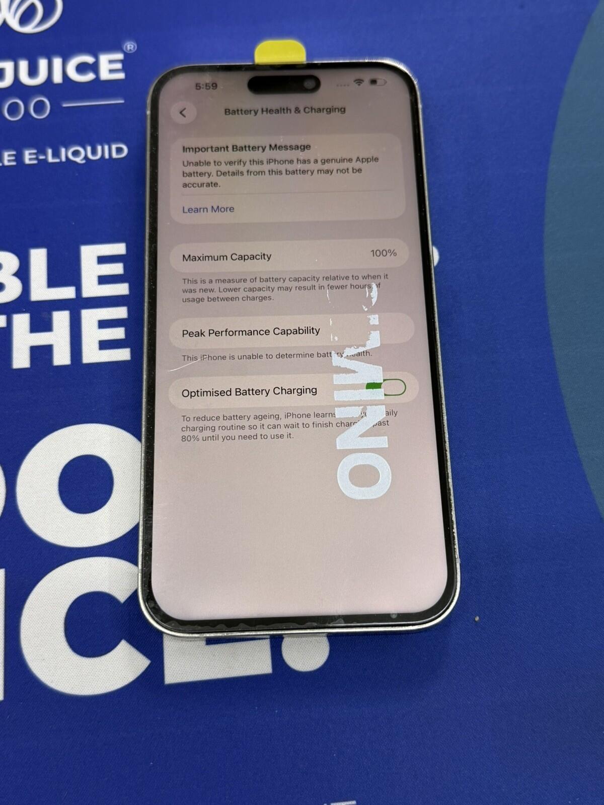 iPhone 14 Pro Max 128gb Silver Unlocked - 100% 🔋 - No Face ID