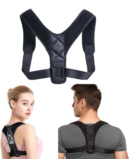 Posture Corrector for Men and Women, Support for a Straighter Back, Alleviating Hunchback and Relieving Back Pain, Enhancing Posture and Spinal Alignment (LARGE)