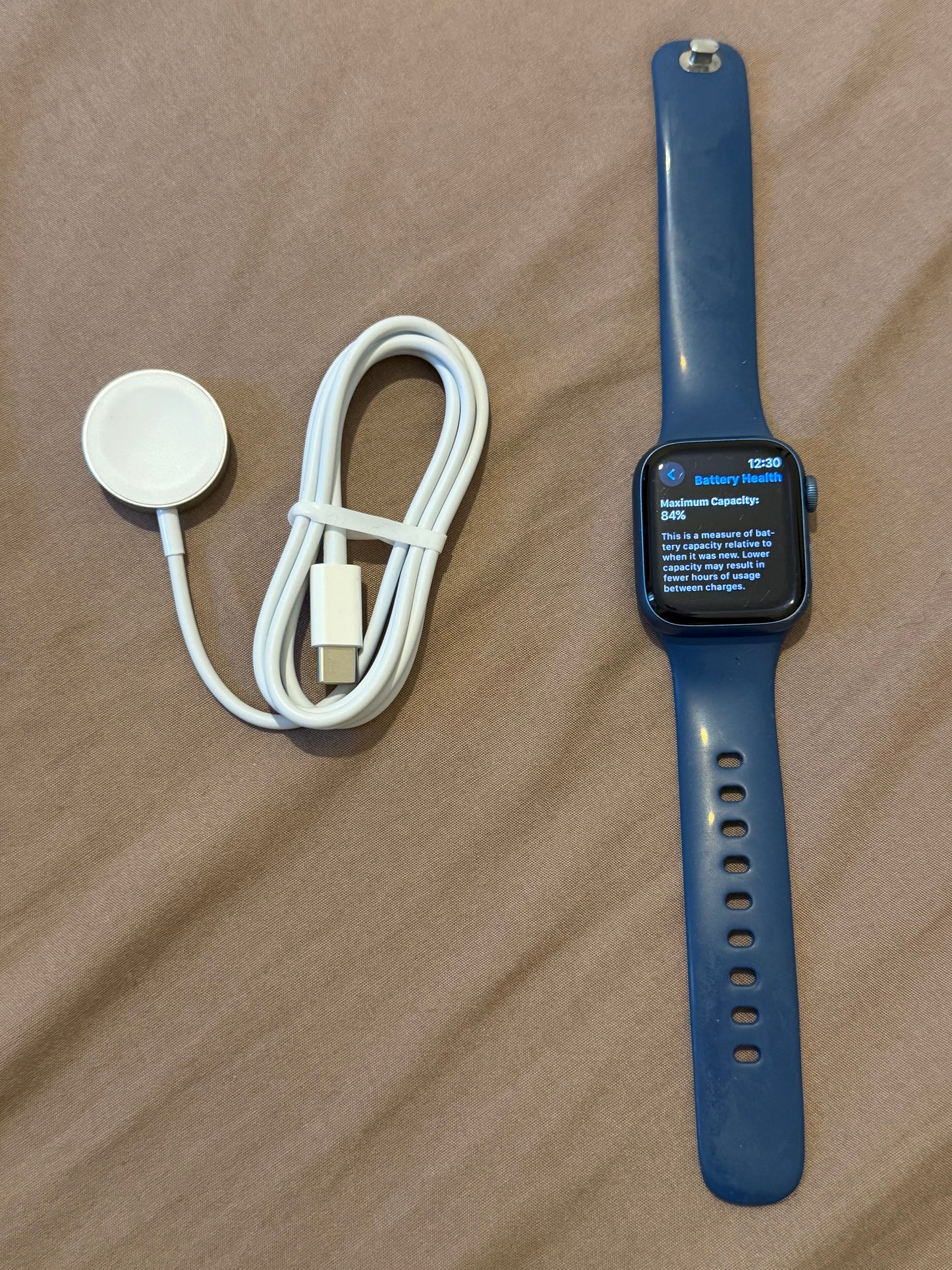 Apple Watch Series 7 GPS 41mm Aluminium Case with Sport Band - Midnight