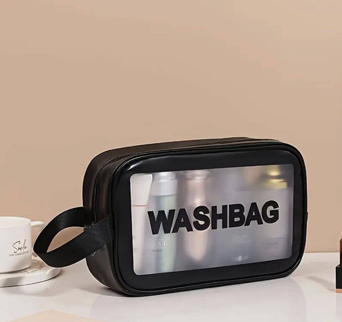 Toiletry Bag Portable Travel Wash Bag, PVC Waterproof Large Capacity Wash Bag