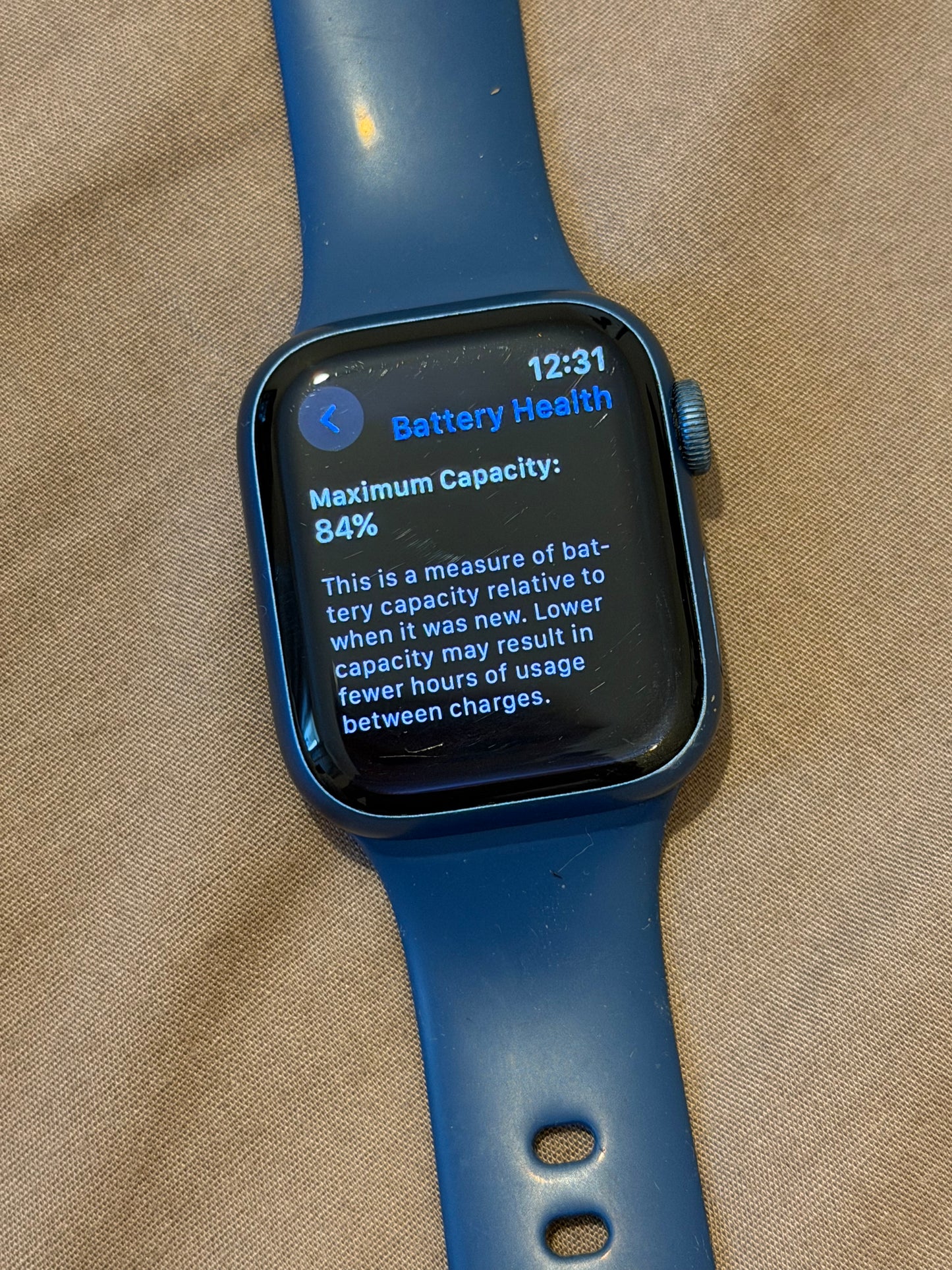 Apple Watch Series 7 GPS 41mm Aluminium Case with Sport Band - Midnight