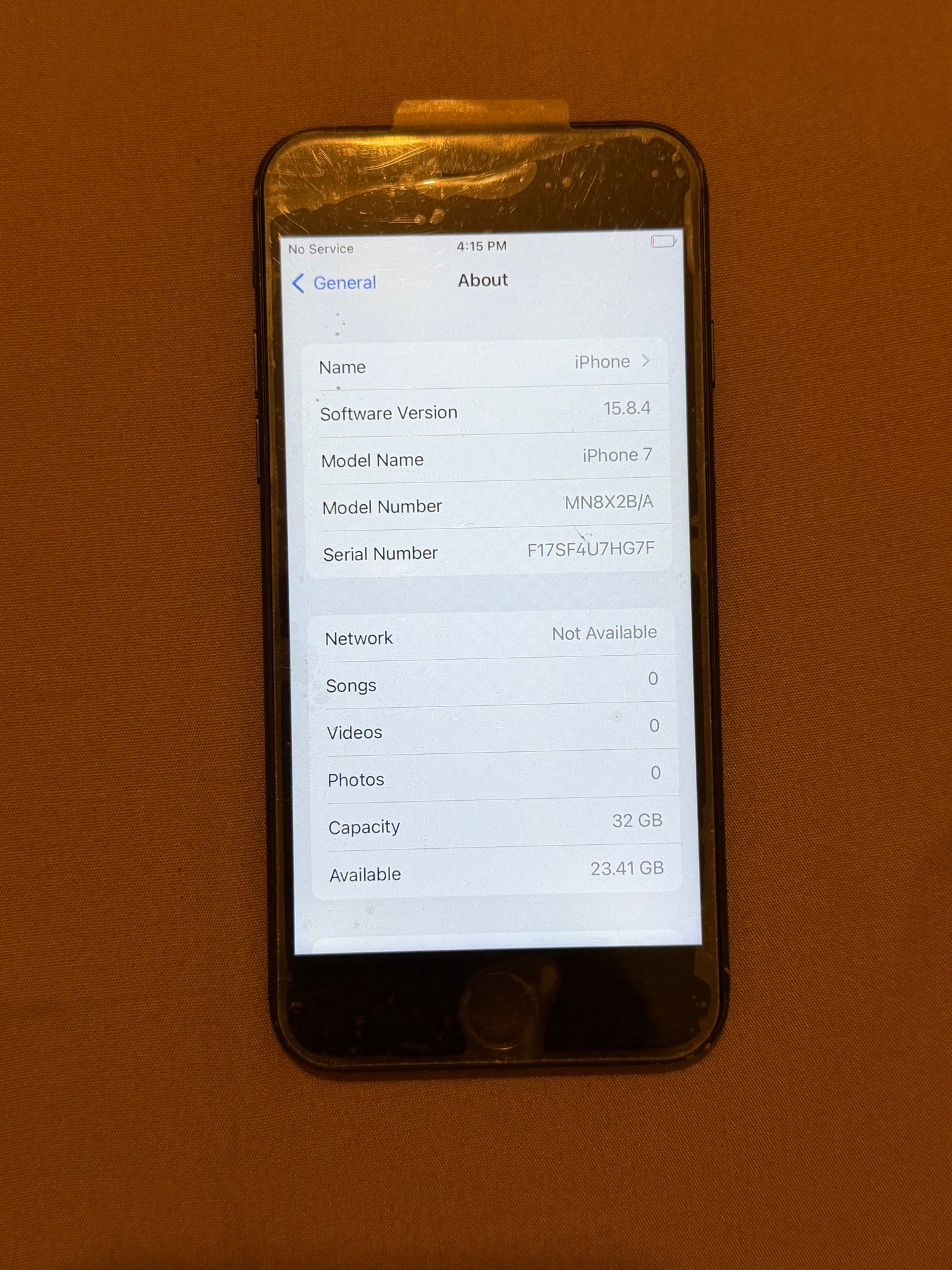 Apple iPhone 7 32gb Matte Black Unlocked - 88% 🔋
