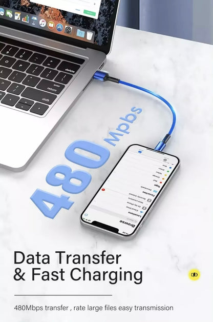 For iPhone cable charger fast charge Braided Long USB lead For 14 13 12 11