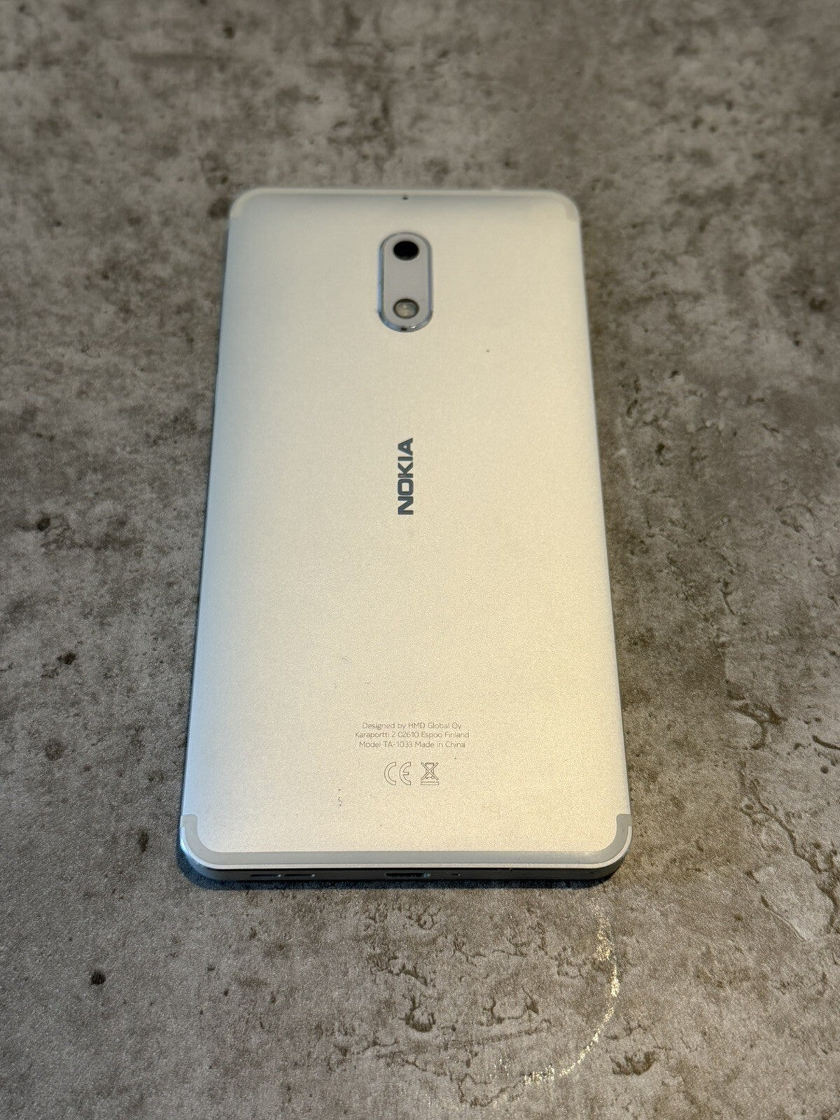 Nokia 6 TA-1033 Silver 32gb Unlocked