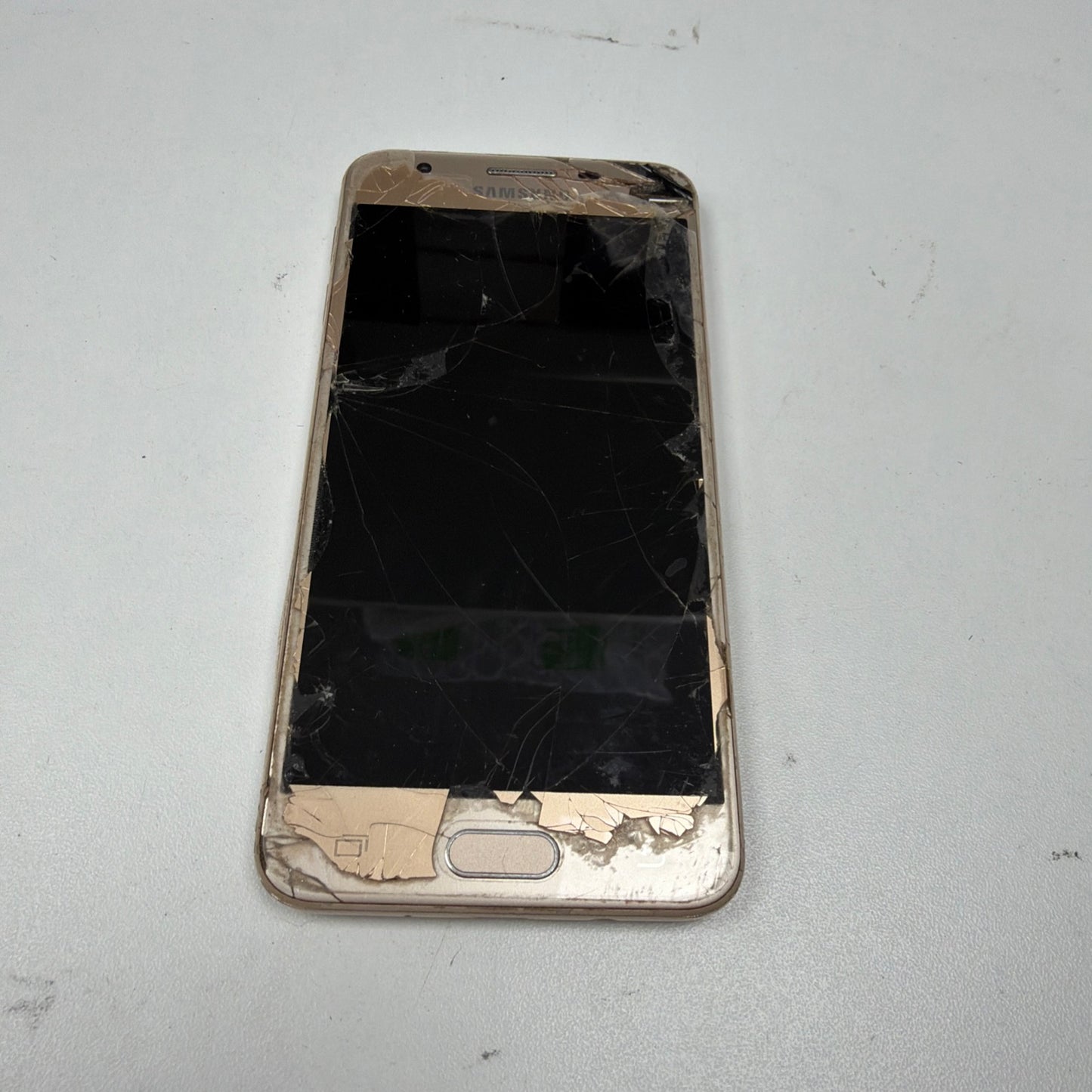 Samsung Galaxy J5 Prime Gold Unlocked 16GB 5.0" Android Smartphone Cracked