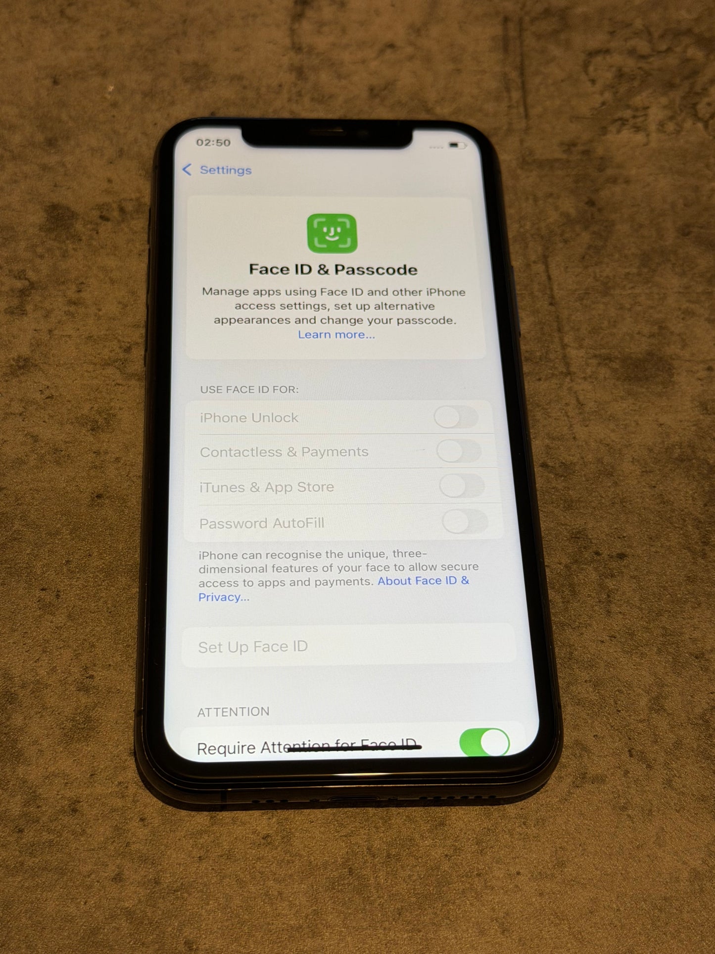 iPhone 11 Pro 256gb S/G Unlocked - No Face ID