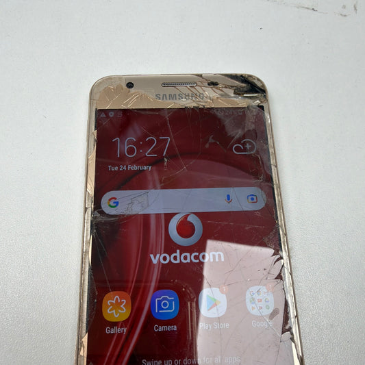 Samsung Galaxy J5 Prime Gold Unlocked 16GB 5.0" Android Smartphone Cracked