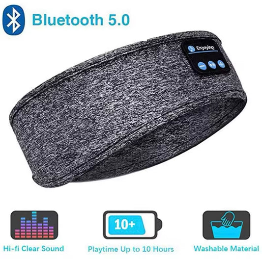 Wireless Bluetooth Headband Sleeping Eye Mask Headphones Headset Music Sports UK