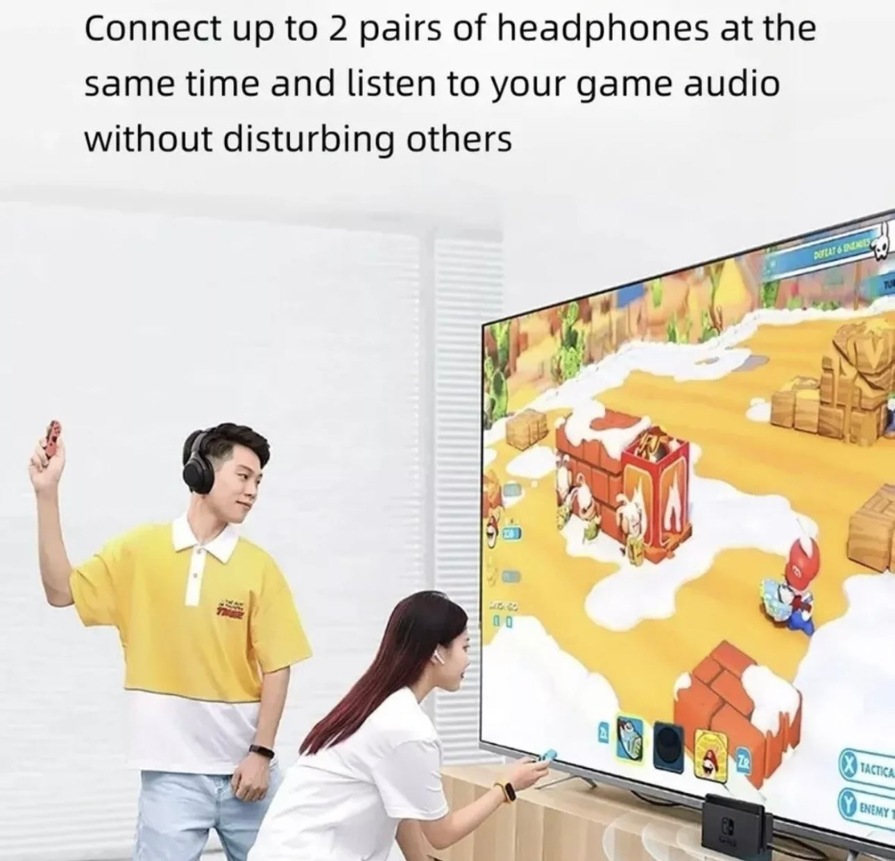 Bluetooth 5.0 Audio Adapter Dongle for Switch for PS4/PS5 PC OTG Adapter