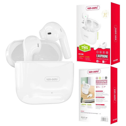 Ven-Dens TWS Wireless Bluetooth Earbuds With Charging Case VD-BT009
