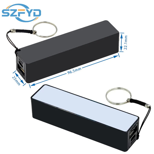 USB Power Bank Case Kit 18650 Battery Charger DIY Box Shell Kit Black