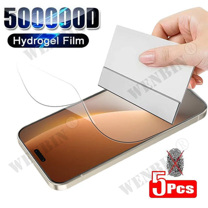 5Pcs Hydrogel Film For Honor Magic 8 7 6 Pro Full Cover Screen Protector For Honor 400 300 200 Lite