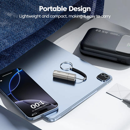 Toocki TG13/14 USB C Mini Lighter Press/Blow to Iight Portable Ignition Airline Approved Type C Flameless Lighter for Cell Phone