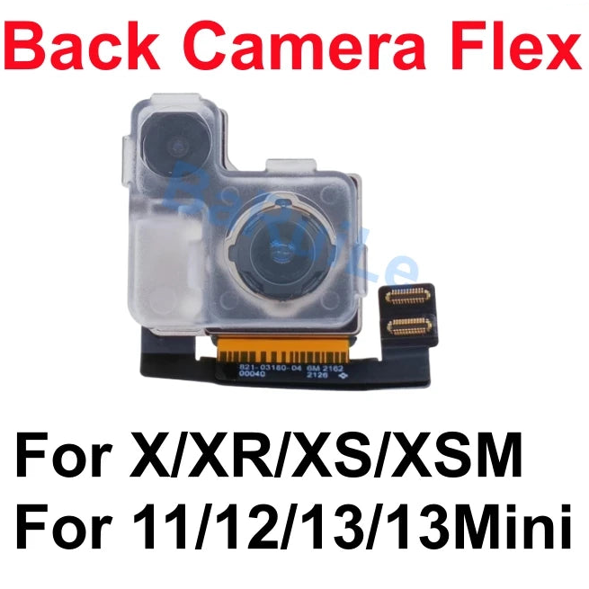1pcs Big Rear Camera Flex For iPhone 11 12  XR XS Max 13 Mini Back Camera Main Lens Ribbon Flex Cable Repair Parts