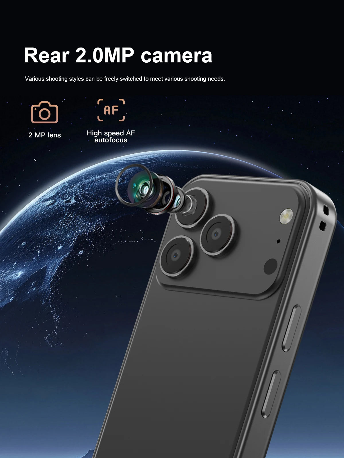 SERVO 17PRO MAX Android Mini Smartphone 3G WCDMA Dual SIM Standby 16GB ROM Play Store WiFi 3.75" Screen Cute Small Mobile Phones