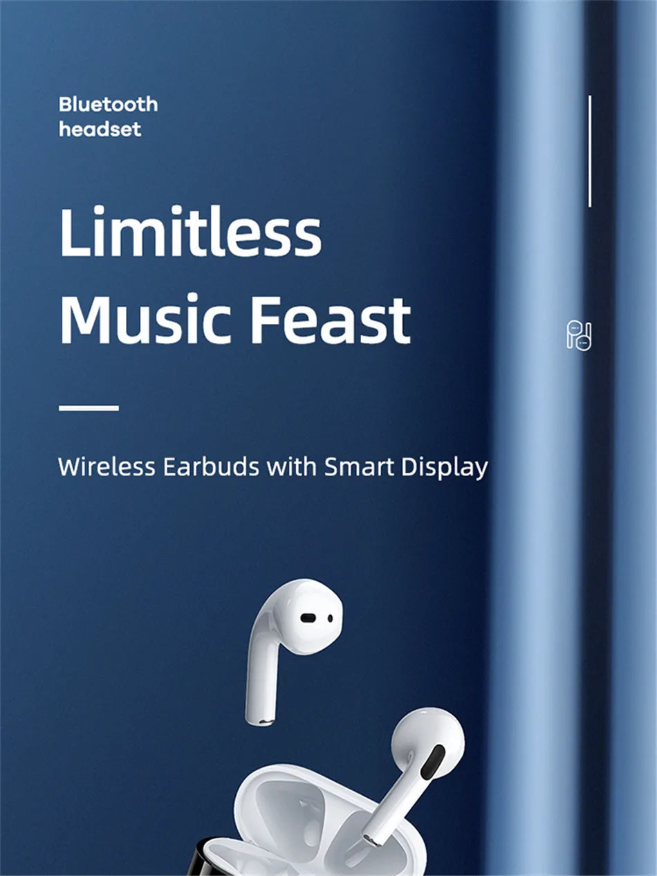 Remax TWS-10 Plus Dynamic Mini HIFI Bluetooth Headphones Display In Ear Stereo Fidelity Music Wireless Earphones Earbuds