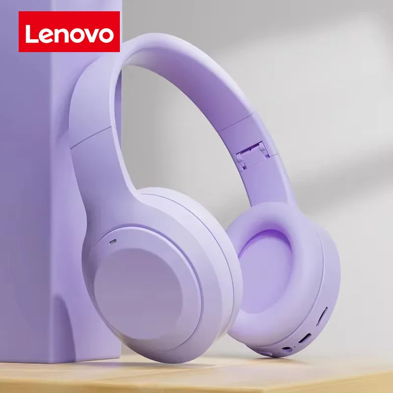 Lenovo New Bluetooth Wireless Headset with Mic: Stereo Earphone Designed for Sports, Gaming, and Seamless Phone Connectivity
