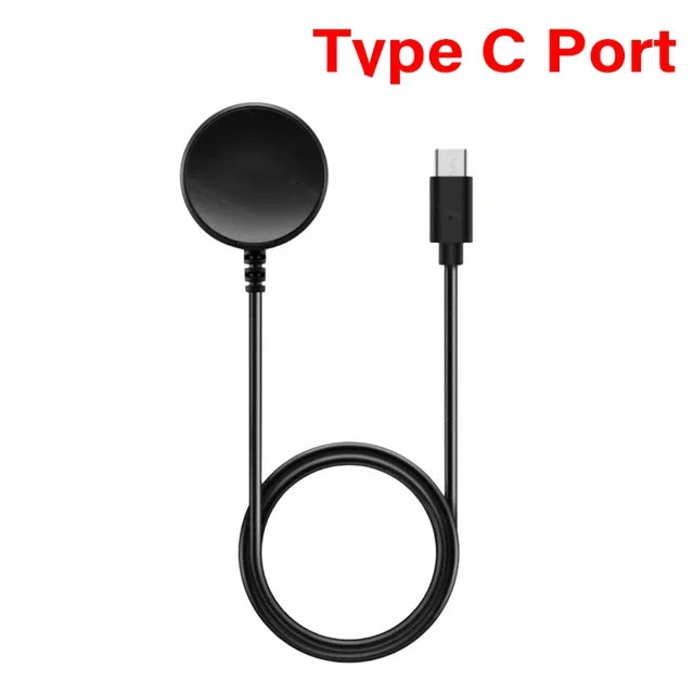 Portable Magnetic Watch Wireless Charger USB Cable Fast Charging Dock Station For Samsung Galaxy Watch 8 7 6 5pro 5 4 3 Active 2