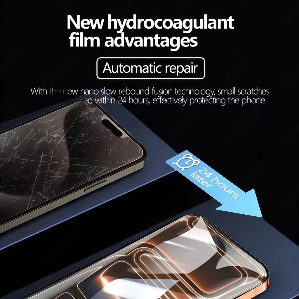 4pcs HD Full Cover Hydrogel Film For iPhone 11 12 13 14 15 16 17 Pro Max 14 15 16 Plus 17 Air Screen Protecton Protection