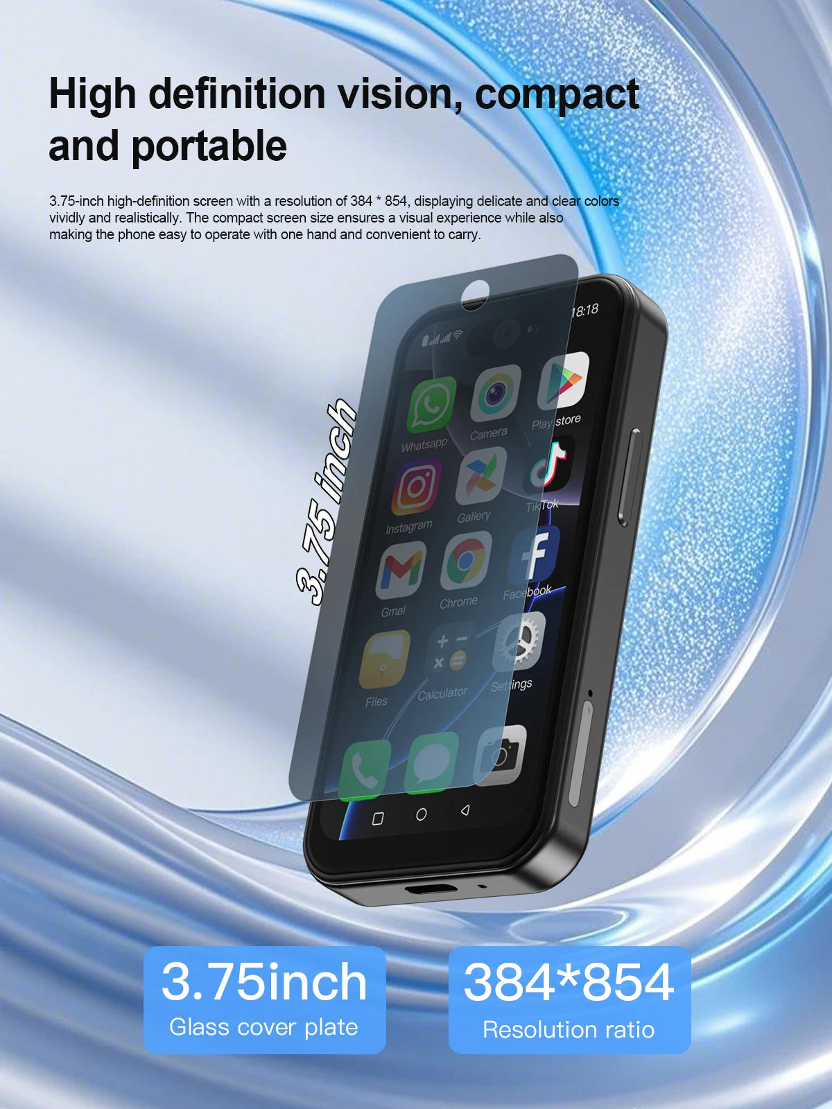 SERVO 17PRO MAX Android Mini Smartphone 3G WCDMA Dual SIM Standby 16GB ROM Play Store WiFi 3.75" Screen Cute Small Mobile Phones