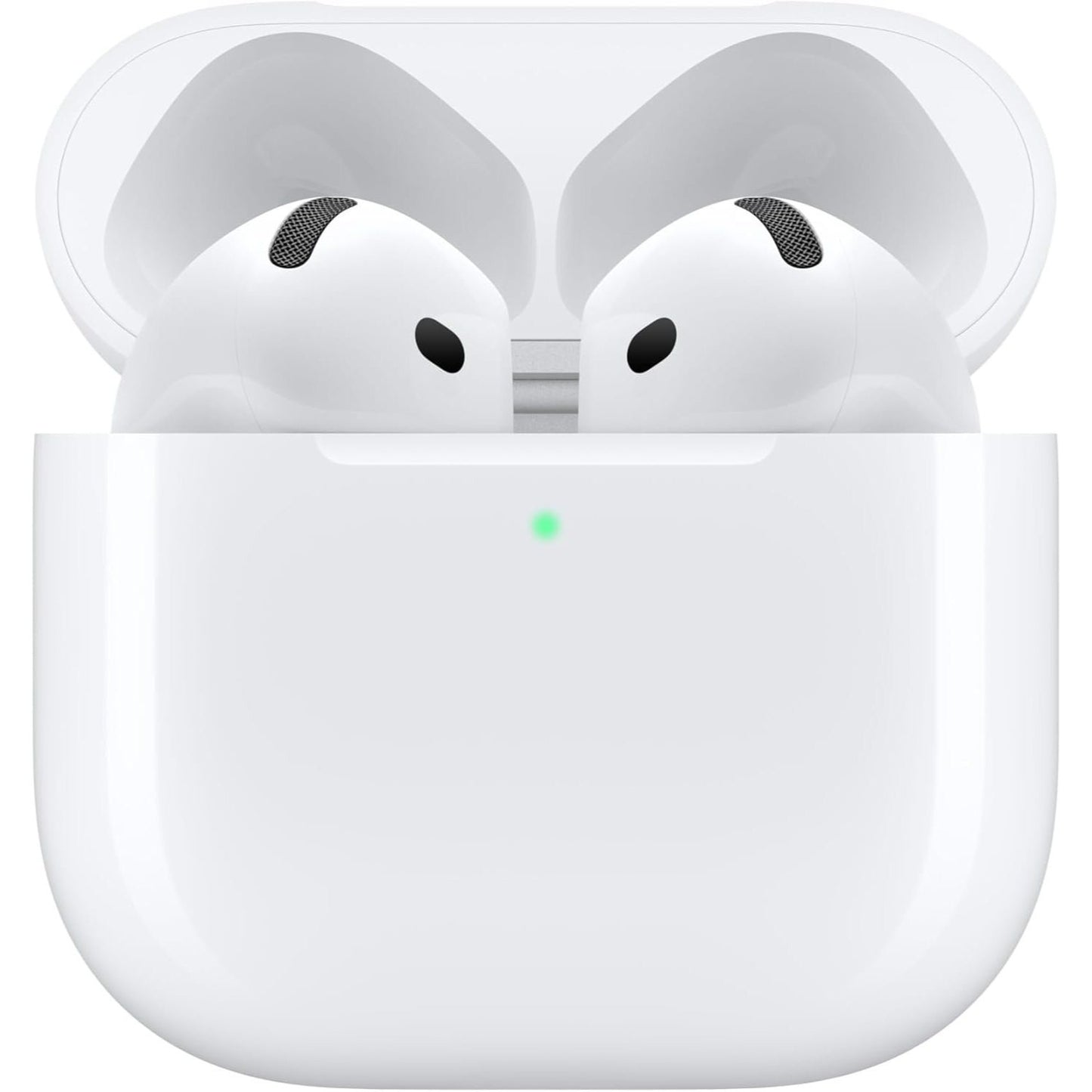 Apple AirPods 4 Wireless Earbuds, Bluetooth Headphones, Personalised Spatial Audio, Sweat and Water Resistant, USB-C Charging Case, H2 Chip, Up to 24 Hours of Battery Life, Effortless Setup for iPhone