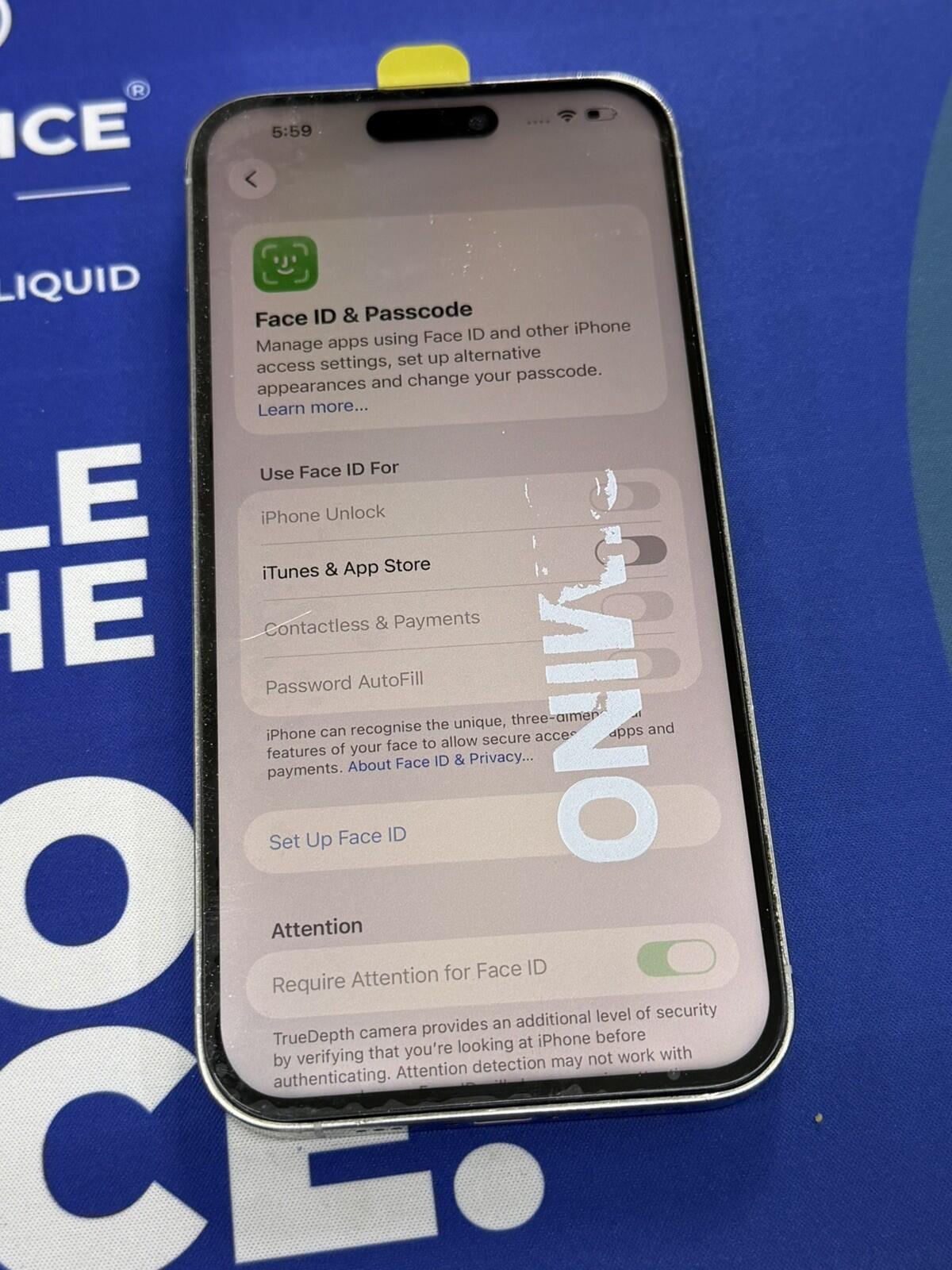 iPhone 14 Pro Max 128gb Silver Unlocked - 100% 🔋 - No Face ID