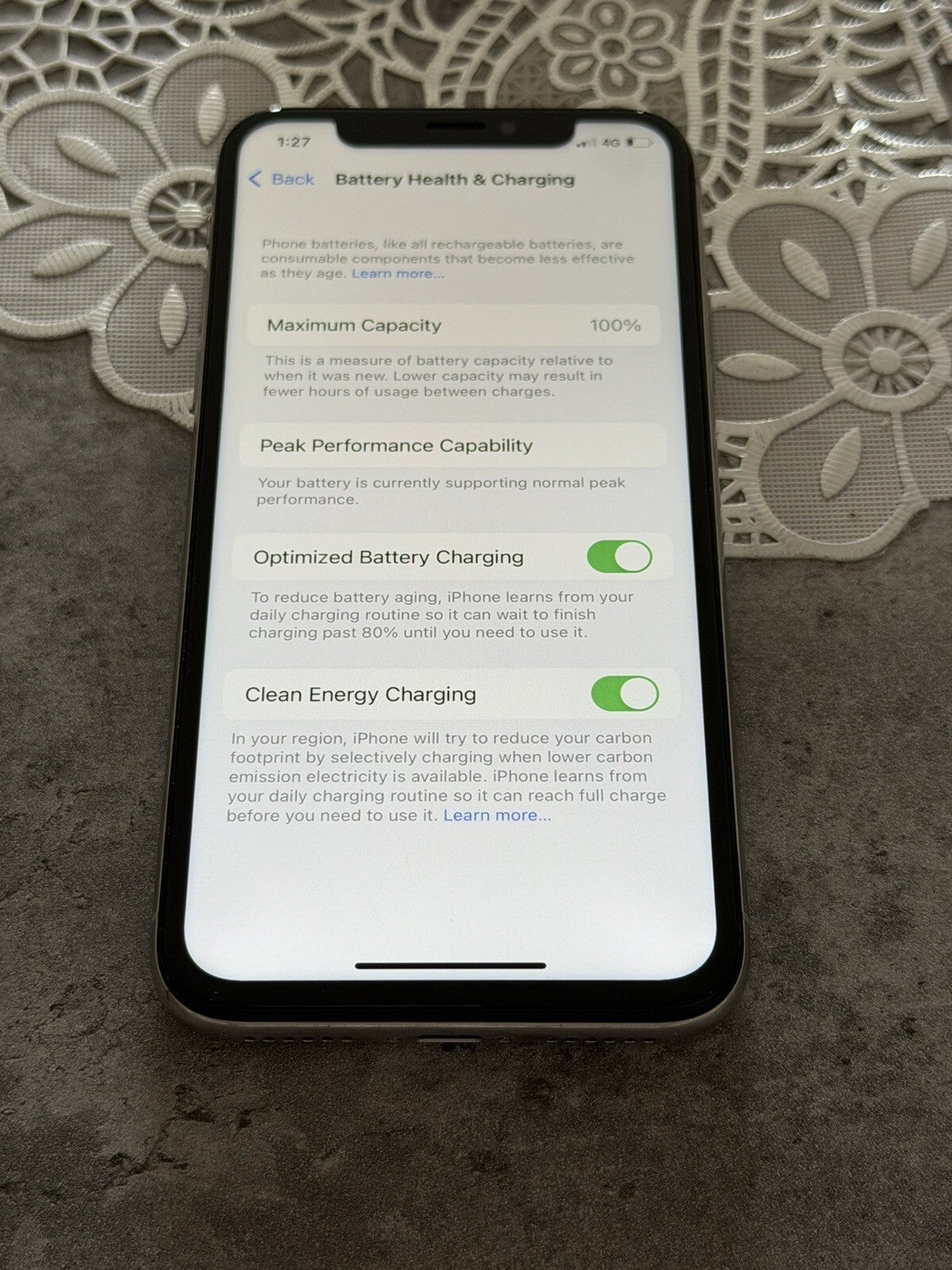 iPhone X 64gb Silver Unlocked - 100% 🔋 - No Face ID