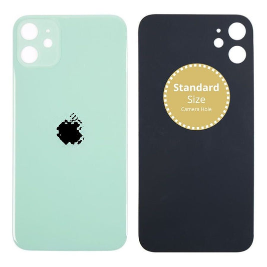 iPhone 11 Replacement Back Glass Rear Glass Battery Cover Green - Big Hole