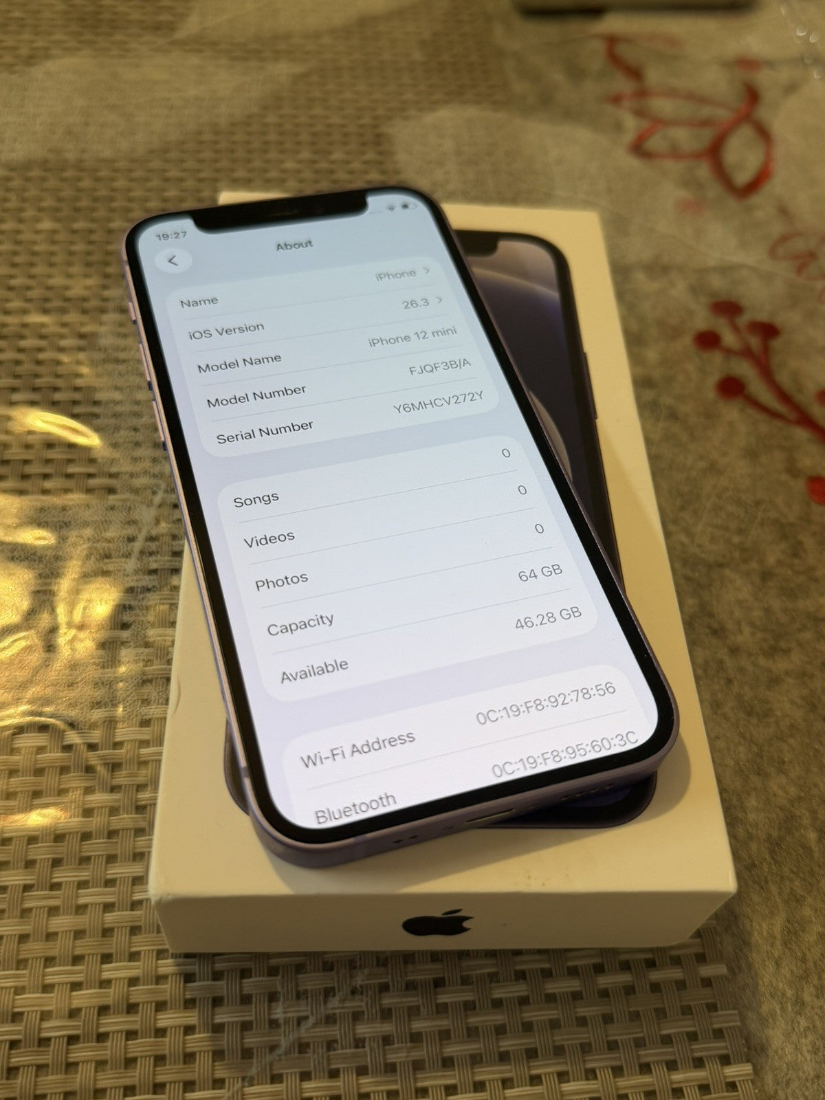 iPhone 12 Mini 64gb Purple Unlocked - 85% 🔋