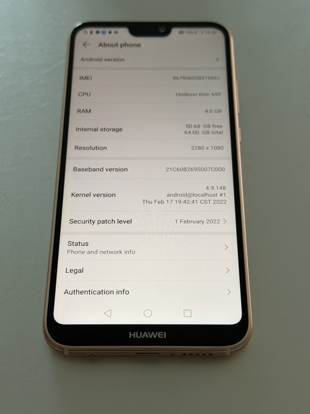 Huawei P20 Lite Pink 64GB Unlocked