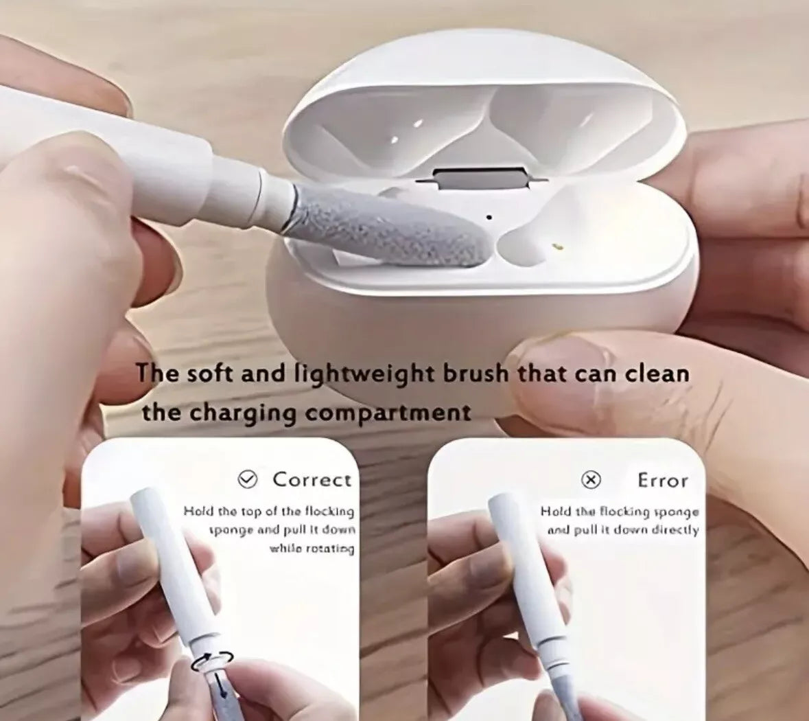 Cleaning Pen Kit Airpods Pro Earbuds Earphones Cleaner Tool Stocking Filler Gift