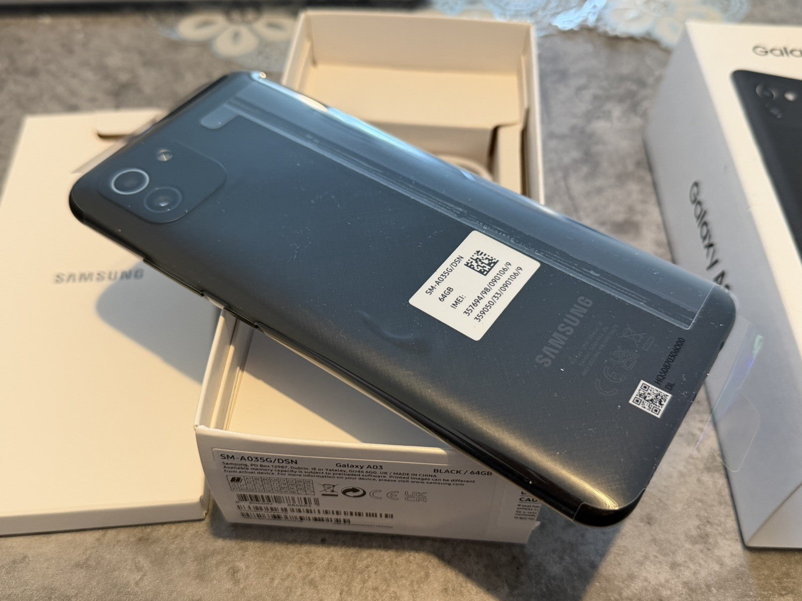 Samsung Galaxy A03 SM-A035G/DSN Black 64GB Unlocked - NEW (READ)