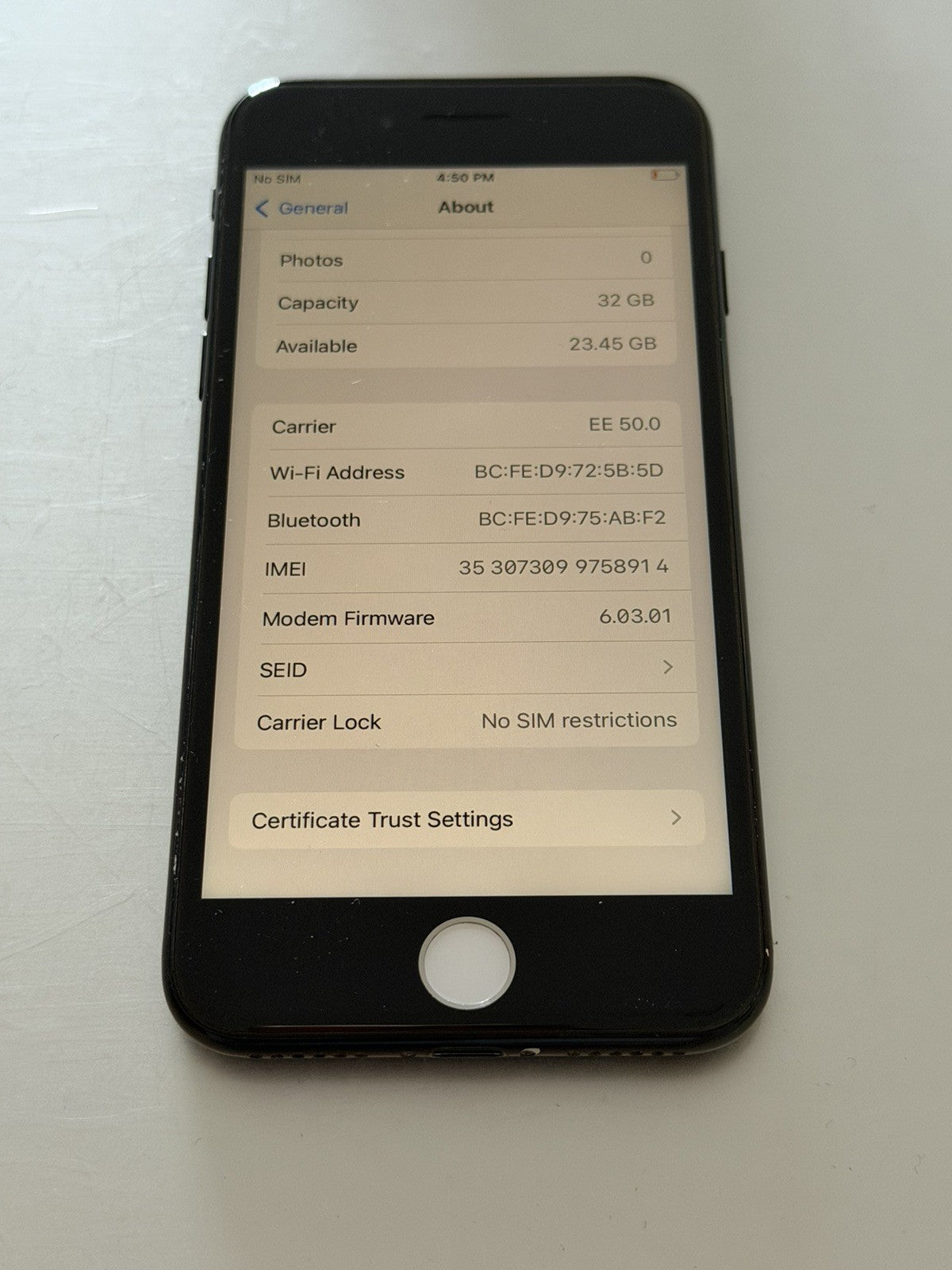 Apple iPhone 7 32gb Jet Black Unlocked - 88% 🔋 - READ