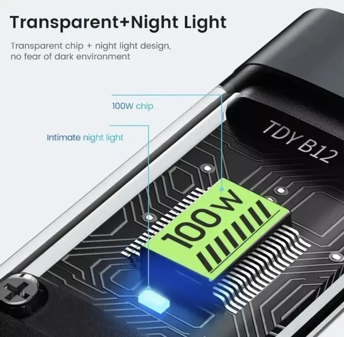 100W 3-in-1 5A Fast Charging USB To Type-C Micro Fast Charger Cable For iPhone