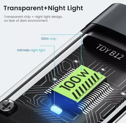100W 3-in-1 5A Fast Charging USB To Type-C Micro Fast Charger Cable For iPhone