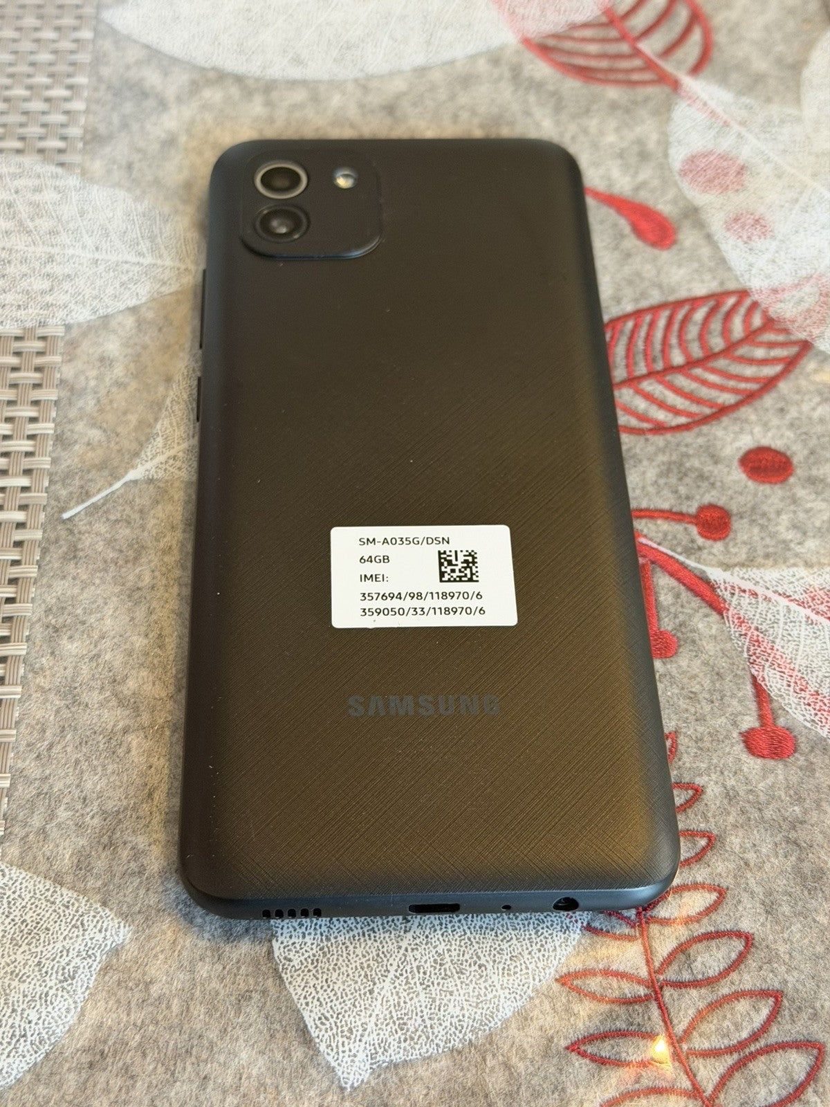 Samsung Galaxy A03 SM-A035G/DSN UNLOCKED 64GB Android Smartphone 2022 - READ
