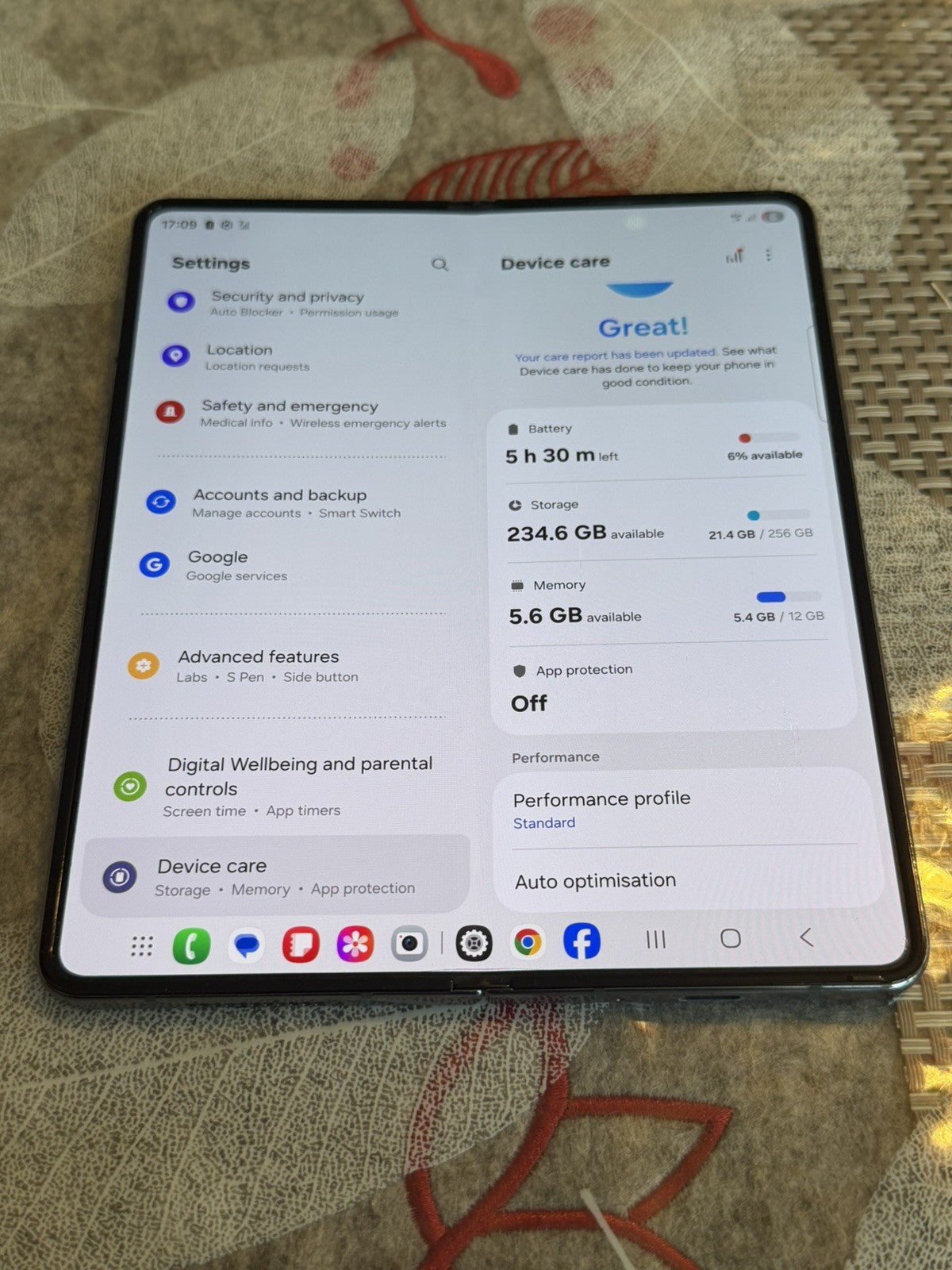 Samsung Galaxy Z Fold 4 D/S 256GB Greygreen Unlocked