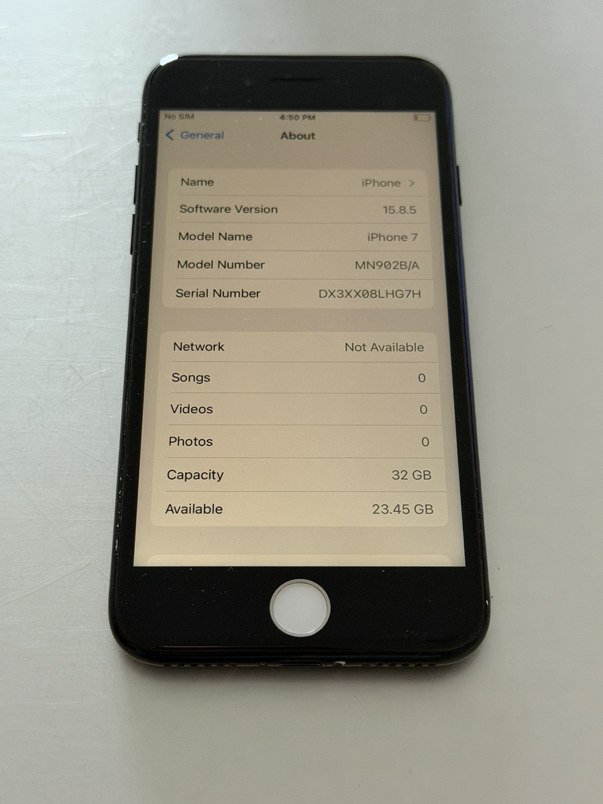 Apple iPhone 7 32gb Jet Black Unlocked - 88% 🔋 - READ