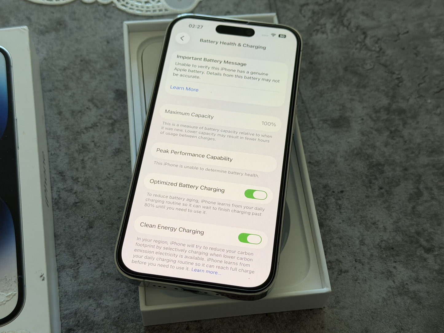 iPhone 14 Pro 512GB Silver Unlocked - 100% 🔋 (Boxed)