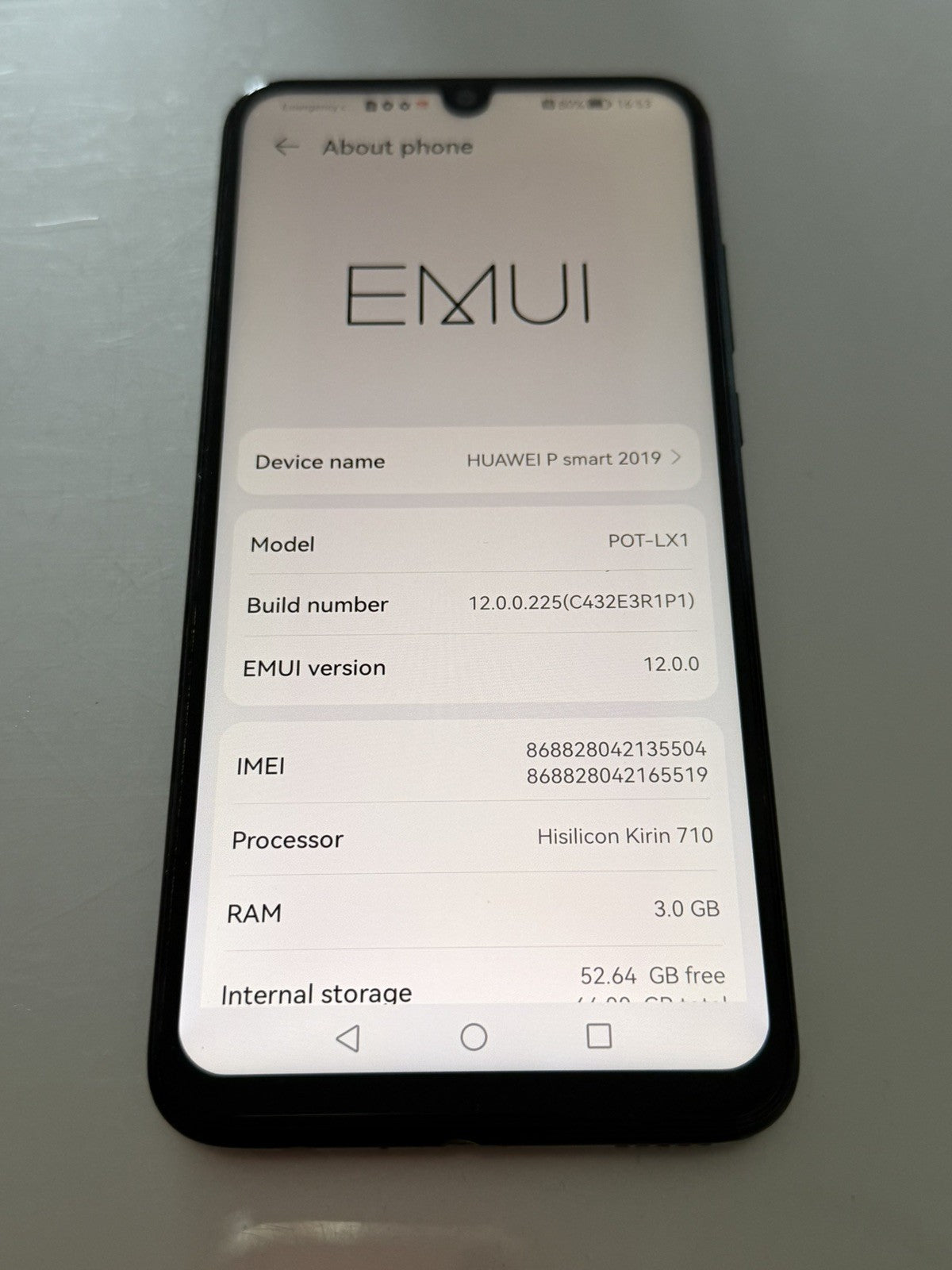 Huawei P smart (2019) POT-LX1RUA - 64 GB - Midnight Black  (Unlocked)
