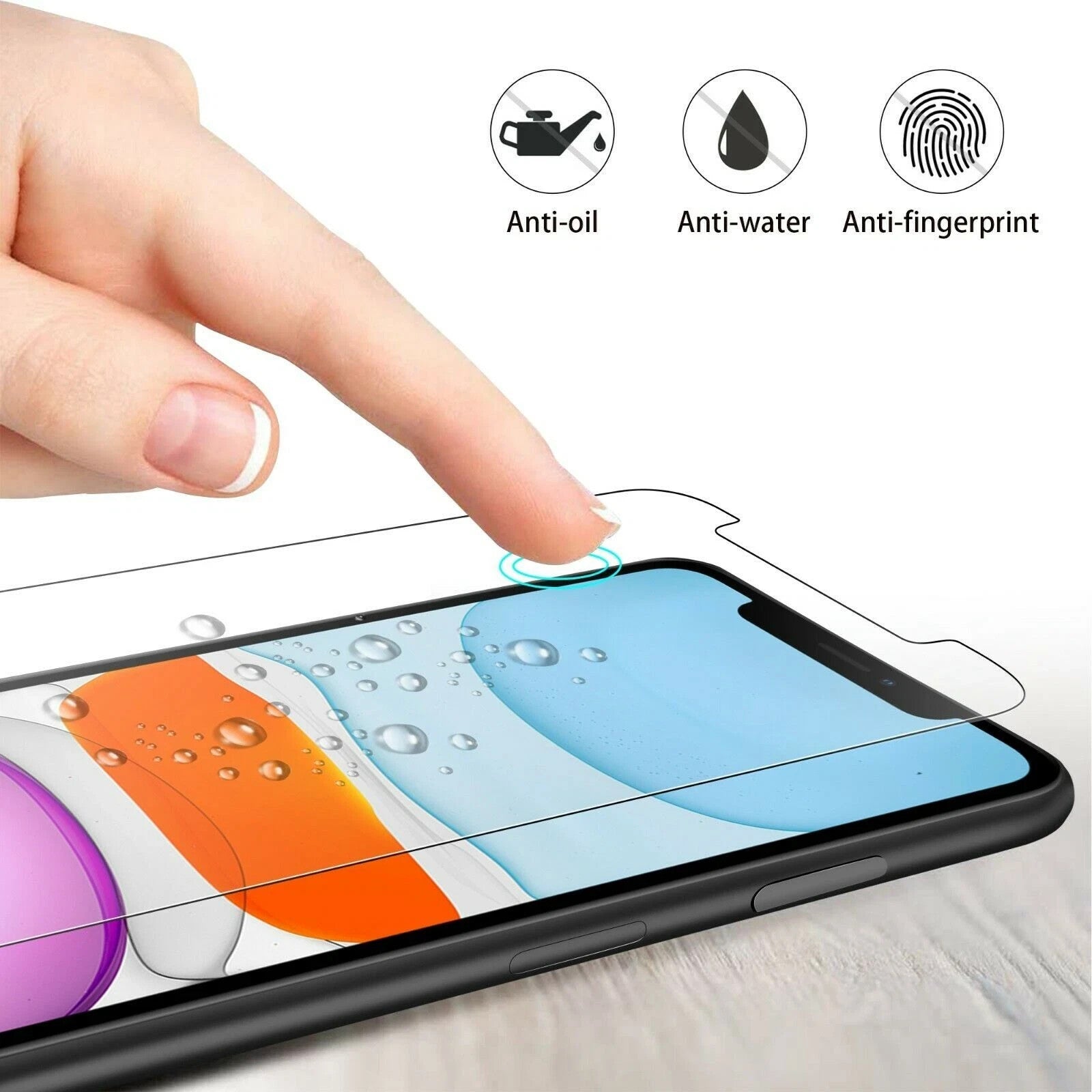 Screen Protector For iPhone 17 16 15 14 13 12 11 Pro Max XR XS X Tempered Glass