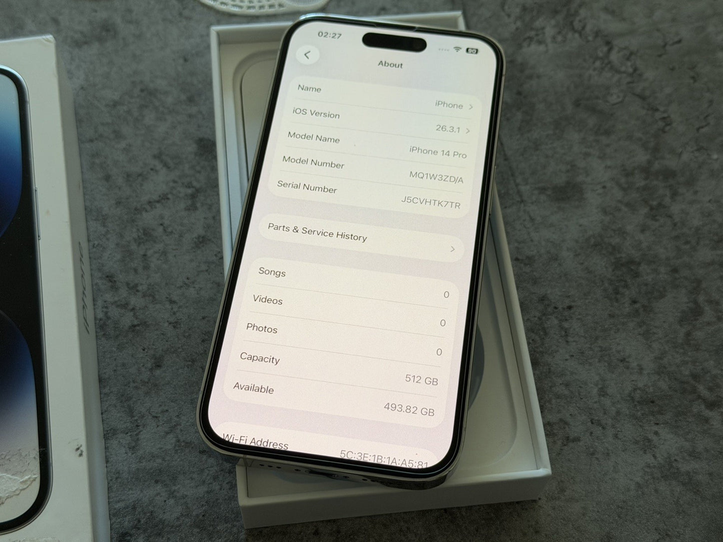 iPhone 14 Pro 512GB Silver Unlocked - 100% 🔋 (Boxed)