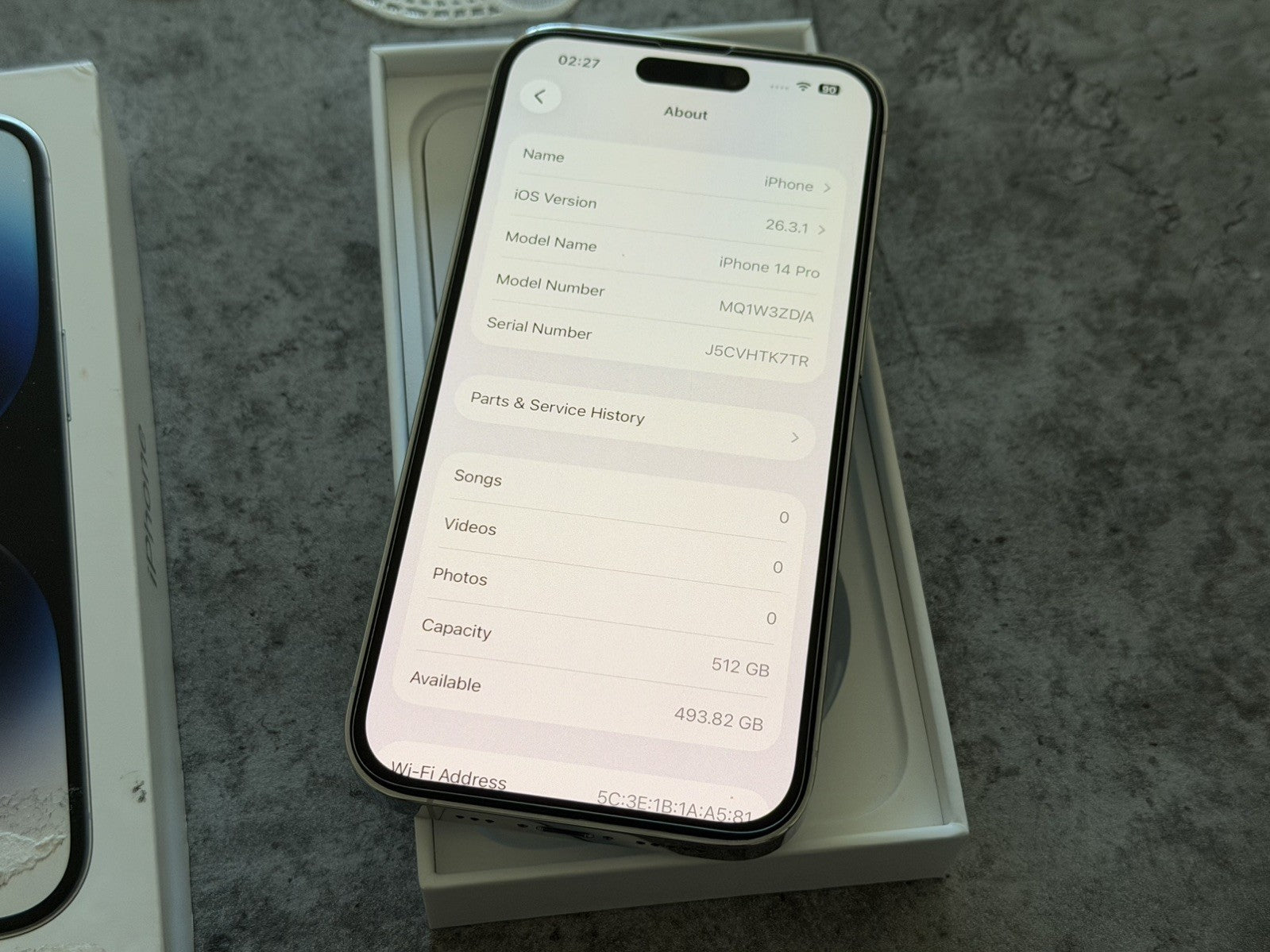 iPhone 14 Pro 512GB Silver Unlocked - 100% 🔋 (Boxed)